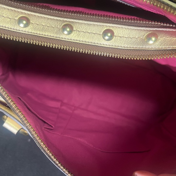 Coach XL Heritage Stripe Tattersal Double Zip Boston Satchel - Picture 6 of 11